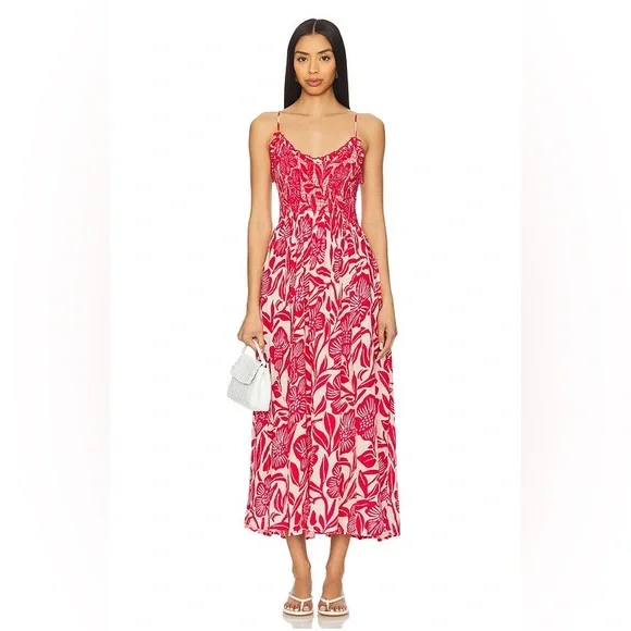 knee length dresses for ladies Small / Gardenia Combo main image 1